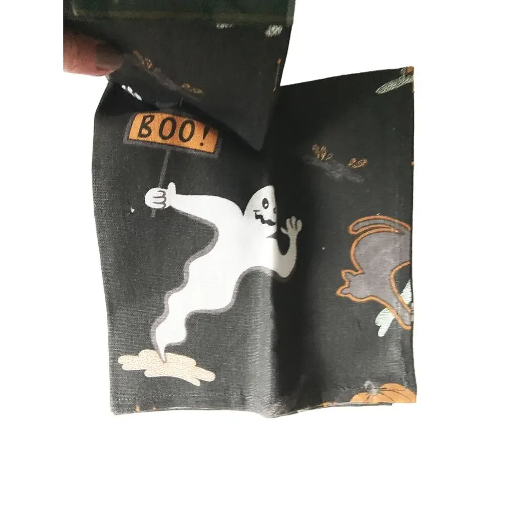 Woodbridge Design Halloween Ghost Set of 4 Napkins NIP
